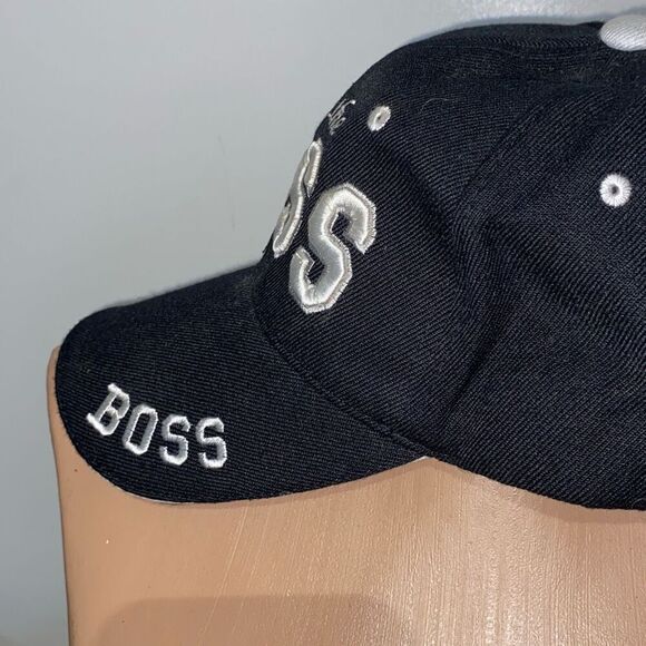 I'm the BOSS Men's Black Cotton Strapback Baseball Cap Hat Adjustable One Size - Picture 5 of 10